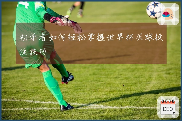 初学者如何轻松掌握世界杯买球投注技巧